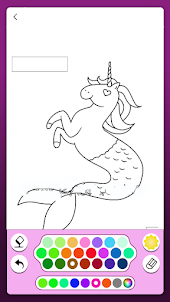Mermaid & Unicorn Coloring ART