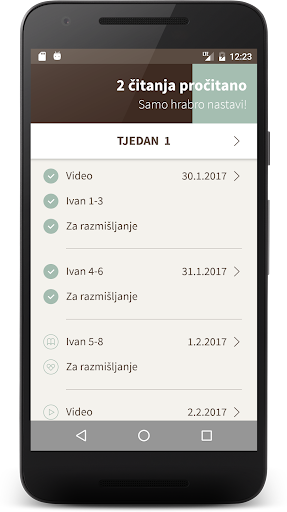Android application Biblija365 screenshort