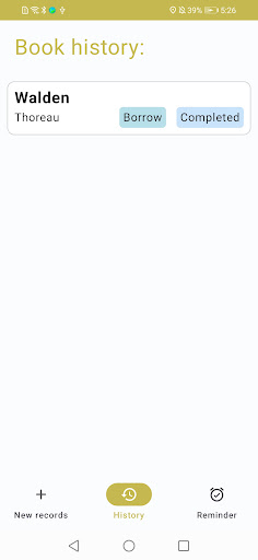 Bookshelf Reading tracker