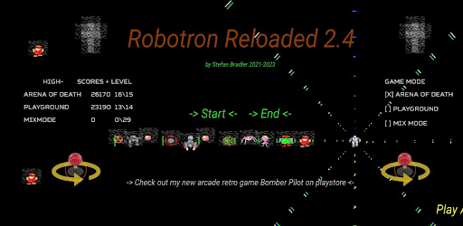 Android application Robotron Reloaded Retro Arcade screenshort