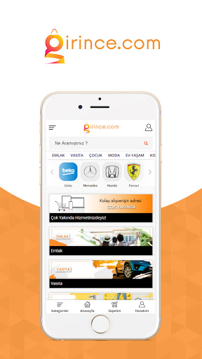 Android application Girince screenshort