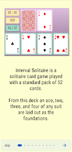 Interval Solitaire