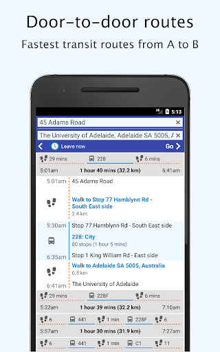 Adelaide Public Transit Screen 3