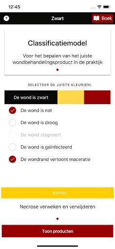 Android application WCS Wondenboek screenshort