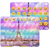 Rainbow Eiffel Tower - Emoji Keyboard