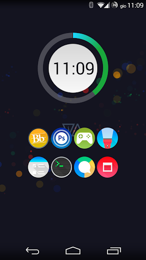 Aurora UI Zooper widget Screen 2