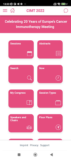 Android application CIMT 2022 screenshort