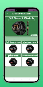 X5 Smart Watch Guide