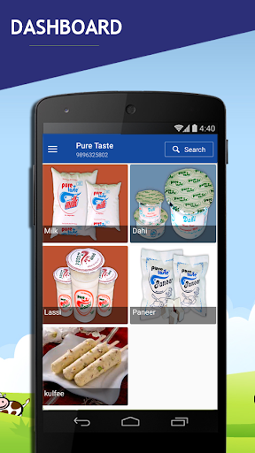 Pure Taste Dairy Screen 2