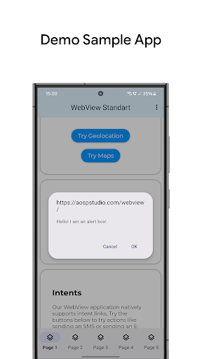 WebView Standard Template Screen 3