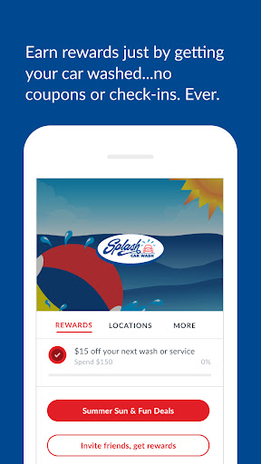 Android application Splash Car Washes screenshort