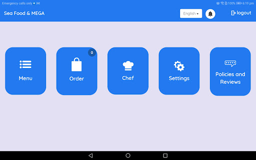 Android application Restaurant & Chef screenshort