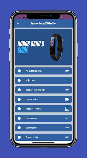 Android application Honor band 5 guide screenshort