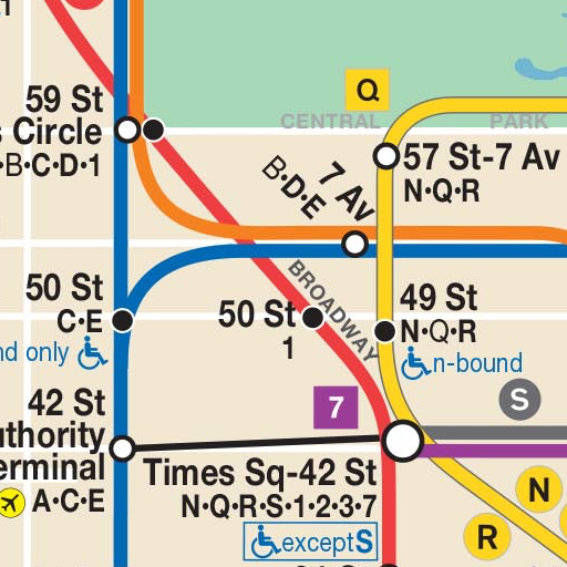 Map of NYC Subway: offline MTA 3.2.22 Icon