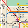 Map of NYC Subway: offline MTA
