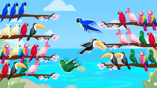 Bird Puzzle - Sort By Color  screenshots 1