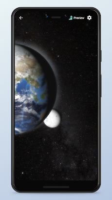 Earth and Moon Live Wallpaperのおすすめ画像1