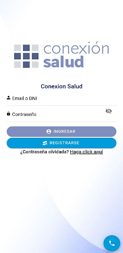 Android application Conexión Salud screenshort