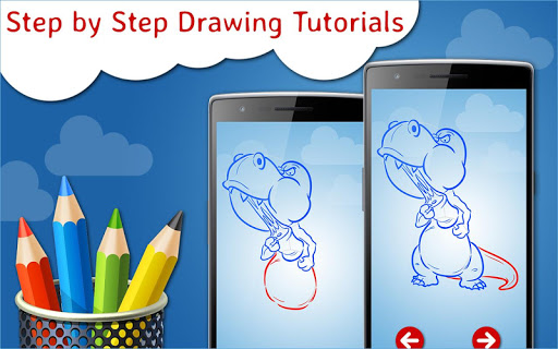 How to Draw Cartoon Dinosaurs Step by Step