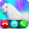 Prank calling - fake video call from unicorns Application icon