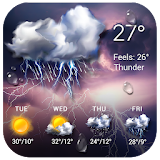 Storm and rain dadar & Global weather icon