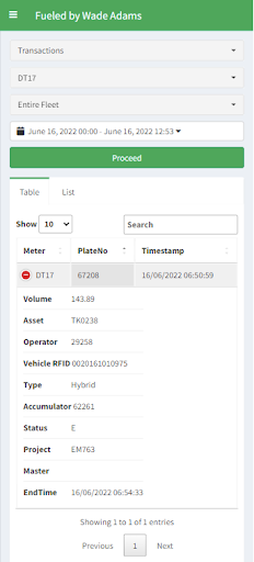 FuelX - Fuel Management Screen 2