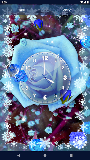 Blue Rose Live Wallpaper 3D Screen 3
