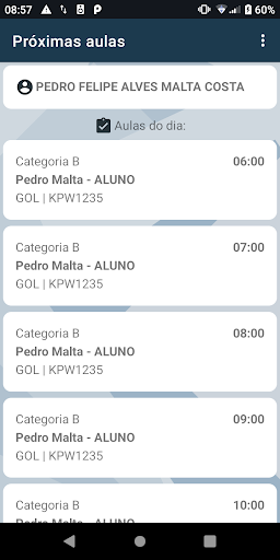 Android application Drivin Prática screenshort