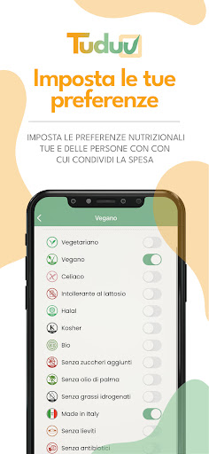 Android application Tuduu: lista della spesa screenshort