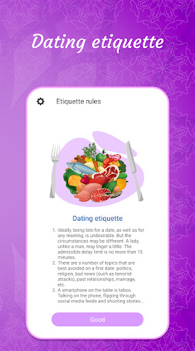 Table, business and dating etiquette