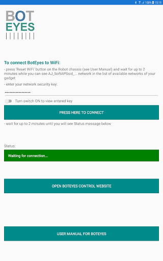 BotEyesWiFi Screen 3