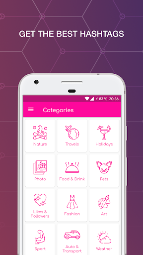 Hashtags - followers for likes Screenshot 1 - AppWisp.com