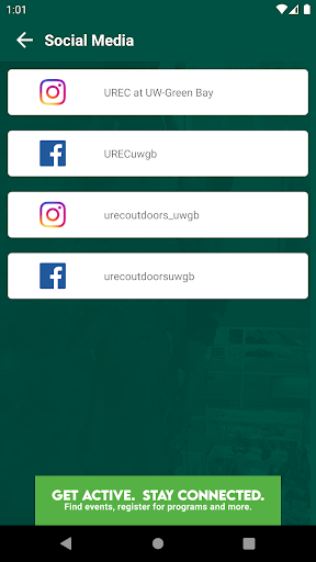 UREC at UW-Green Bay Screen 3