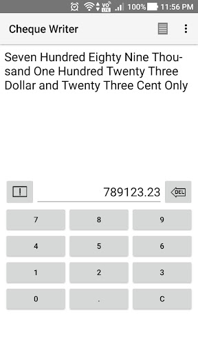 Cheque Writer Screenshot 1 - AppWisp.com