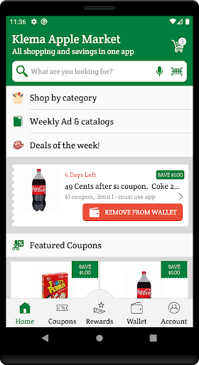 Android application Klema Apple Market screenshort