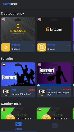 MetaBite - Gaming Gift Cards Screen 3