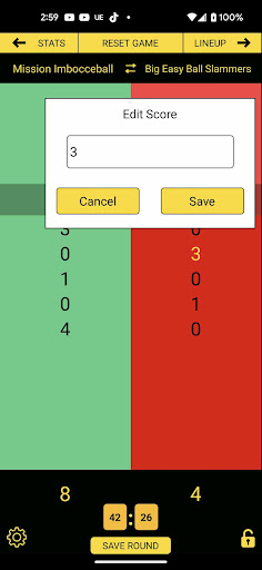 Bocce Ball Scoreboard Screen 2