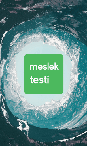 Android application Meslek Testi screenshort