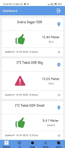 Android application Bridge Alert screenshort