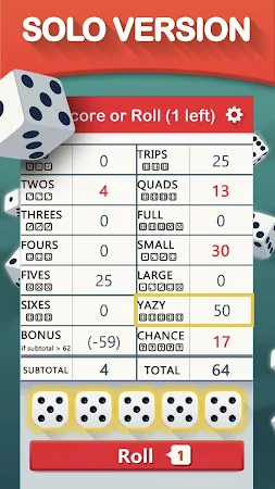 Game screenshot Yazy the yatzy dice game mod apk