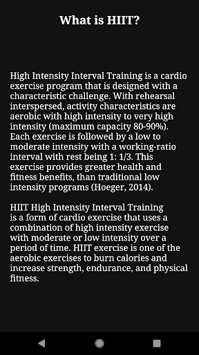 HIIT 7 Minutes Workout Screen 3