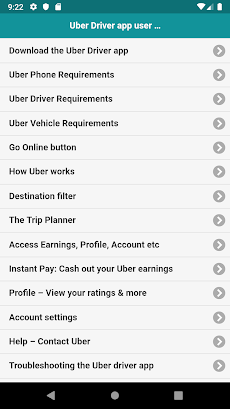 User guide for Uber driver appのおすすめ画像1