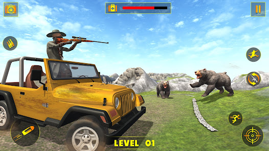 Screenshot 1 Caza de osos sobre ruedas 4x4 android