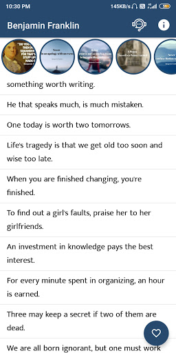 Benjamin Franklin Quotes and Sayings