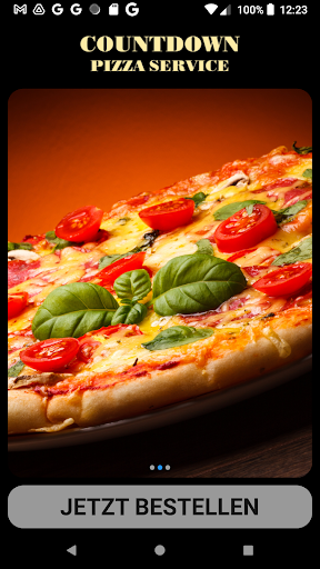 Android application Countdown Pizza Service screenshort