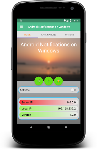 Notifications on Windows for Android