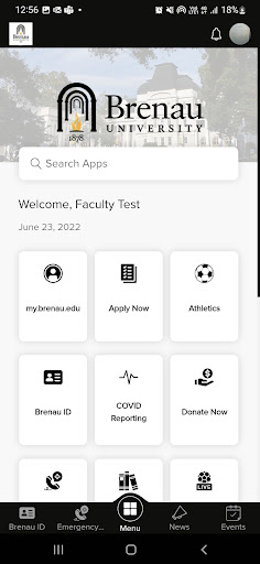 Brenau Mobile Screen 2