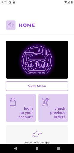 Android application Eat Right NN8 screenshort
