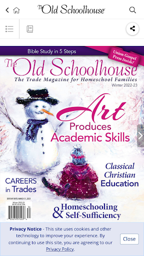 The Old Schoolhouse Magazine Screen 2