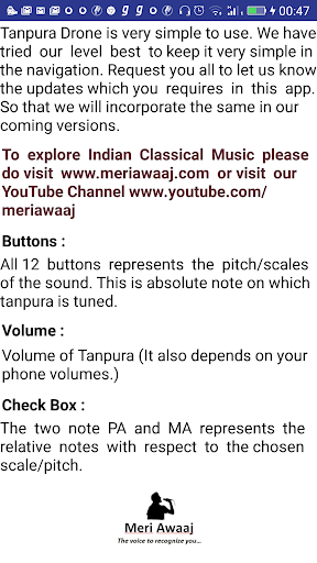 Tanpura Drone Screen 3